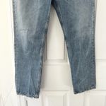 AGOLDE Riley High Rise Straight Crop Denim Jeans Button Fly In Frequency 27 Photo 8