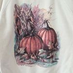 Hanes Activewear 1992 Impulse Wear Pumpkin Fall Autumn Sweatshirt White Size L Photo 2