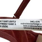PINK - Victoria's Secret PINK Victoria’s Secret T-Shirt Bra Womens 34C Mauve Wear Everywhere Lined Photo 3