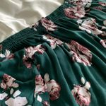 One Love Clothing Green Floral Off The Shoulder  Photo 1