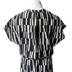 Vince . Block Print Cap Sleeve Dress, Coastal/Neutral, Sz XXS Photo 9