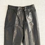 Reed Sportswear Black Leather Deadstock High Waist Straight Pants Trousers 10 Photo 3