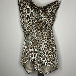 L&B  Lucky & Blessed Strapless Animal‎ Print Shorts Romper Photo 1