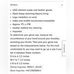 UGG  $172‎ Seamed Touchscreen Shearling-Lined Gloves WOMEN'S L Photo 8