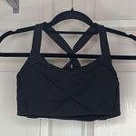 Lululemon Women’s Sports Bra Sz 6, Fits Tight Gray Black Pad Insert Holes Photo 0