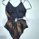 PilyQ Gold Star Metallic Farrah Swimsuit - Size S - New With Tags. Photo 8