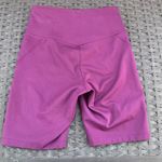 Girlfriend Collective  Purple High Waist Bike Shorts Photo 3