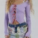 Kimchi Blue Urban Outfitters ( ) Peyton Bow Cardigan, NWOT. Size medium Photo 0