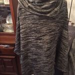 Calvin Klein  gray black cowl neck tunic size S/M 55% cotton Photo 3