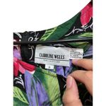 Vintage‎ Caroline Wells 90s Flower Print Midi Dress Size 8 Purple Photo 4