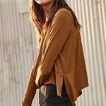 Free People FP Movement Tempo Long Sleeve Tee - Russet Orange/Copper - Medium M Photo 0