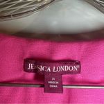 Jessica London  Pink Ruffle Button Front Blazer Jacket 26 Photo 1