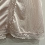YSL VTG Yves Saint Laurent Lingerie Nylon Half Slip Skirt Small Blush Lace Trim Photo 4