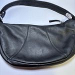 The Sak  Black Gray Leather Shoulder Strap Purse Pink Label Silver Hardwa… Photo 7