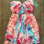 Love Reign Multicolor Strapless Cocktail/Homecoming Mini Dress Photo 0