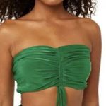 MISA Los Angeles  Thera Bandeau Crop Top Kelly Green Womens Size Large Summer NEW Photo 0