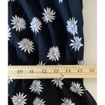 J Jill Black Daisy Print Ruffle Hem Short Sleeve Midi Flowy Dress M (no belt) Size M Photo 6