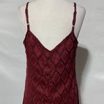 Band Of The Free New Lace Up V-Neck Diamond Midi Dress Lila Merlot Size Small Photo 10