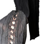 Elan Black Crocheted Accent Pants - Size Small - New Photo 2