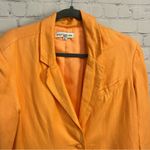 Ashley Parker x RTR stunning bold orange 2 button blazer linen blend Medium Photo 8