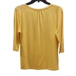 Jones New York  Sport Pale Yellow Tee Size Medium Photo 4
