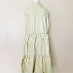 Cato  Cream/Beige Faux Leather Sleeveless Dress. Photo 3