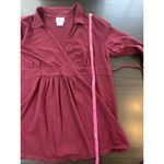 Motherhood Maternity Oh Baby‎  Belted Empire Top Large 3/4 Sleeve V Neck Stretch Photo 8