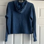 Caution to the Wind 🍊 dark acid wash blue hoodie🍊 Photo 4