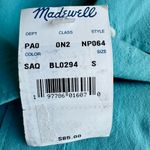 Madewell The Oversize Straight Hem Signature Shirt Shaded Aqua Size S NWT Photo 10