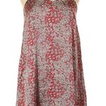 Naked Zebra Animal Print Red Satin Dress Photo 2