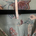 Free People Just The Two Of Us Printed Floral Lace Inset Tunic Dress Mint Green Photo 5