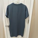Athleta  Seasoft Rib Tee Dress Athleisure Casual Lounge Pockets Size Small blue Photo 10