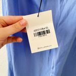 Hello Molly NWT  Angels In America Satin Cowl Maxi Dress Blue Size Large Photo 3