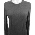 Quince  Black Cashmere Crew Long Sleeve Stretch Pullover T-Shirt Sweater Top Sz S Photo 0