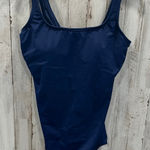 Lands' End Navy Women's D-Cup Tugless One Piece Swimsuit Chlorine Resistant 10 Photo 0