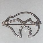 Authentic Vintage Native American Sterling Silver Grizzly Pin/Brooch Photo 9