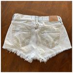 Hollister High Rise Distressed Festival Fray Hem Cut Off Shorts Light Wash Sz 25 Photo 2