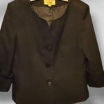 Le Suit ‎ Black Skirt Set Photo 0