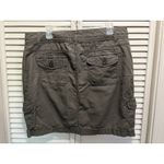 Sonoma Modern Cargo Skirt Size 14 Pockets Zip Brown Cotton Short Summer Photo 1