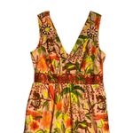 Farm Rio Orange Tropical Tiered Maxi Dress Women’s XS Photo 2