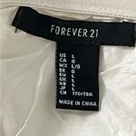 Forever 21 Creamy White Damask Strapless Romper Size Large Photo 12