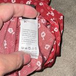 SheIn  Burgundy Floral Button Midi Dress Photo 5