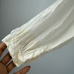 VTG Rene Derhy White Embroidered Pintuck Blouse Top sz S Victorian Photo 5