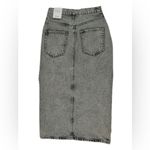 ZARA  Black Stone Wash Denim Skirt Photo 5