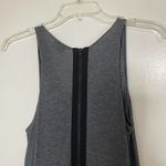 Theory  Cyra Serenity Gray tank black combo mini dress with pockets size Small Photo 5