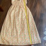 WAYF  Floral A-Line Skirt in Yellow and Green Photo 8