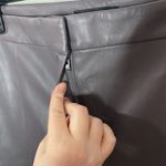 Ann Taylor New Faux Leather High Waist Ankle Pant in Fresh Graphite size 14 tall Photo 8