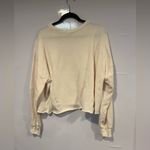 Ford Licensed Bronco Girl Cream Crop Sweatshirt Pink Size L Photo 2