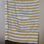 Gap Yellow and White Striped Lightweight 3/4 Sleeve Cardigan Women’s Medium Photo 7