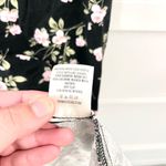 Francesca’s Mi Ami Women’s Mini Dress Floral Size M Zipper Back Square Neck Black Size M Photo 3